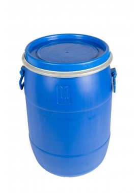 50L Recon Blue HDPE Open Top Drums